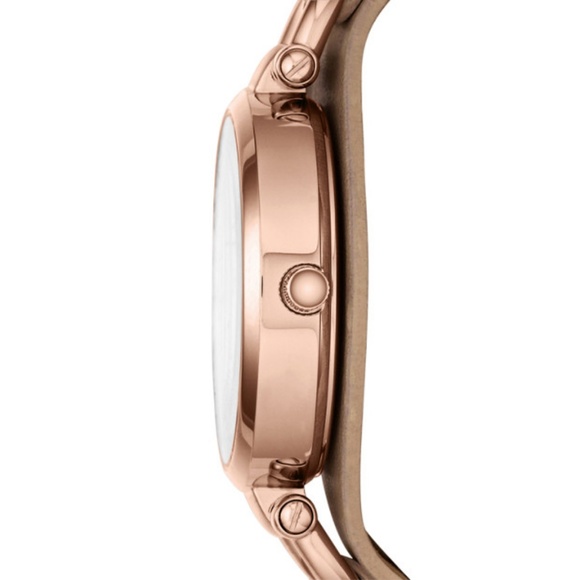 Fossil Georgia Sand Leather Watch - Picture 7 of 8